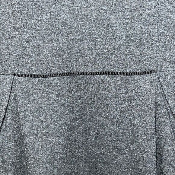 Lafayette 148 Sheath Knit Dress Charcoal Pockets Cap Sleeves Stretch Womens 10 - Picture 5 of 7